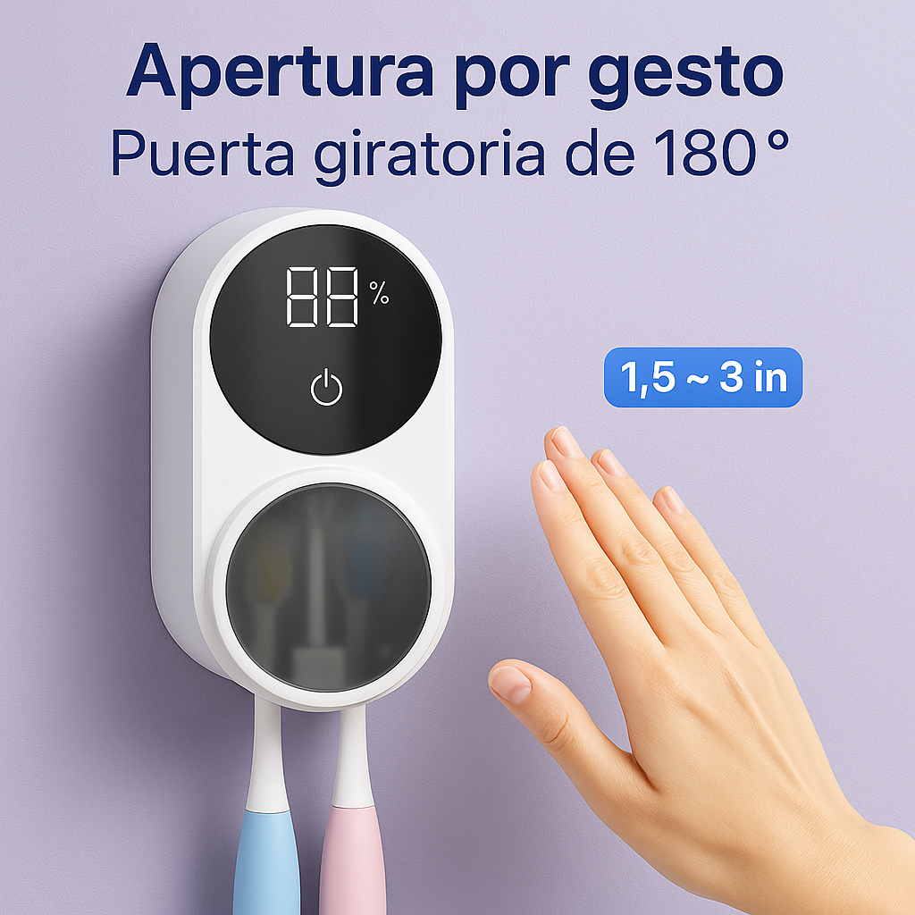 Aura Clean™ – Esterilizador UV de Cepillos de Dientes